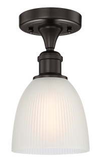 Edison One Light Semi-Flush Mount in Oil Rubbed Bronze (405|616-1F-OB-G381)