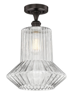 Edison LED Semi-Flush Mount in Oil Rubbed Bronze (405|616-1F-OB-G212)