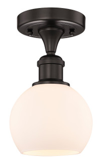 Edison One Light Semi-Flush Mount in Oil Rubbed Bronze (405|616-1F-OB-G121-6)