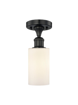 Edison One Light Semi-Flush Mount in Matte Black (405|616-1F-BK-G801)