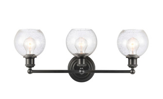 Concord LED Bath Vanity in Matte Black (405|341-3W-BK-G124-6-LED)