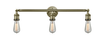 Franklin Restoration Three Light Bath Vanity in Antique Brass (405|205-AB)