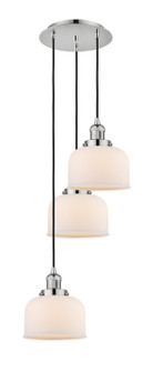 Franklin Restoration Three Light Pendant in Polished Nickel (405|113F-3P-PN-G71)