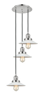 Franklin Restoration Three Light Pendant in Polished Nickel (405|113F-3P-PN-G1)