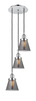 Franklin Restoration Three Light Pendant in Polished Chrome (405|113F-3P-PC-G63)