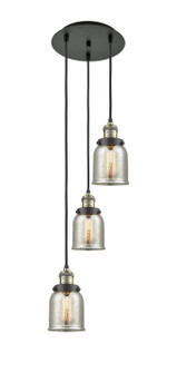 Franklin Restoration Three Light Pendant in Black Antique Brass (405|113F-3P-BAB-G58)