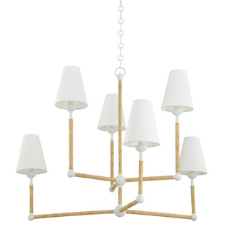 Mariana Six Light Chandelier in Texture White (428|H708806-TWH)