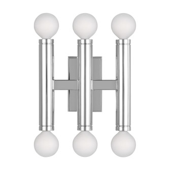 Beckham Modern Six Light Wall Sconce in Polished Nickel (454|TW1146PN)
