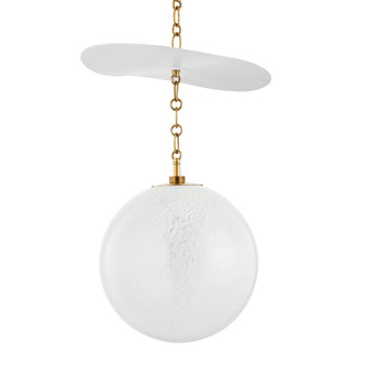 Antoinette One Light Pendant in Vintage Brass (68|419-25-VB/GSW)