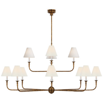 Piaf LED Chandelier in Antique Gild (268|TOB 5453AG-L)
