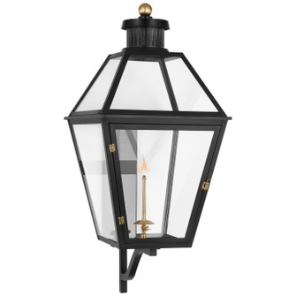 Stratford Gas Gas Wall Lantern in Matte Black (268|CHO 2457BLK-CG)