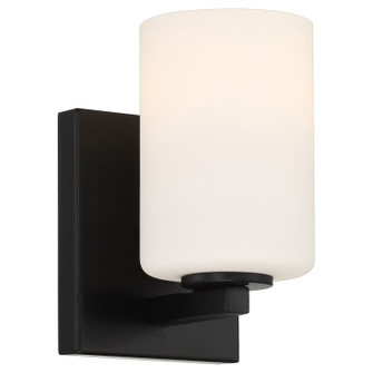 Sienna One Light Wall Sconce in Matte Black (18|62621-MBL/OPL)