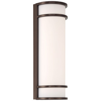 Cove Dual Voltage LED Outdoor Wall Mount in Bronze (18|20106LEDMGEM-BRZ/ACR)