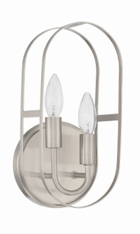 Mindful Two Light Wall Sconce in Brushed Polished Nickel (46|12806BNK2)