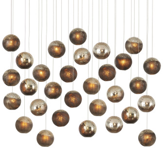 Pathos 30 Light Pendant in Charcoal/Antique Silver/Antique Gold/Silver (142|9000-1017)