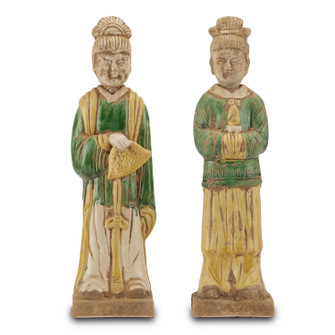 Tang Dynasty Palace Object in Green/Yellow (142|1200-0597)