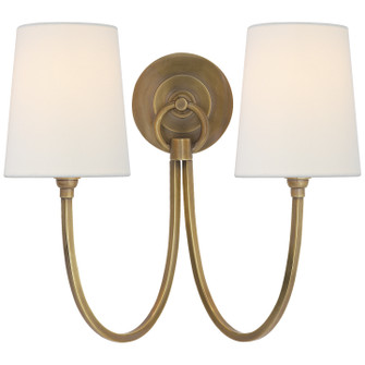 Reed Two Light Wall Sconce in Hand-Rubbed Antique Brass (268|TOB 2126HAB-L) Reed Two Light Wall Sconce in Hand-Rubbed Antique Brass (268|TOB 2126HAB-L)