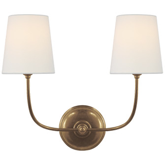 Vendome Two Light Wall Sconce in Hand-Rubbed Antique Brass (268|TOB 2008HAB-L)