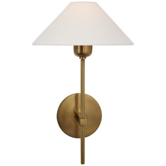 Hackney One Light Wall Sconce in Hand-Rubbed Antique Brass (268|SP 2022HAB-L)