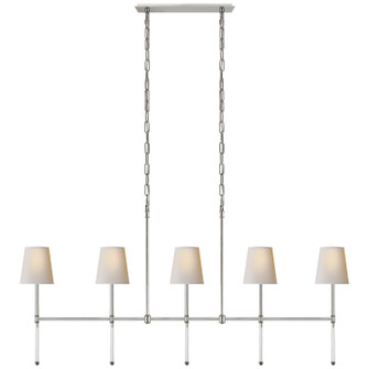 Camille Five Light Linear Chandelier in Hand-Rubbed Antique Brass (268|SK 5055HAB-L)