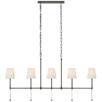 Camille Five Light Linear Chandelier in Bronze (268|SK 5055BZ-L)