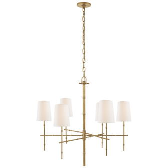 Grenol Six Light Chandelier in Hand-Rubbed Antique Brass (268|S 5161HAB-L)