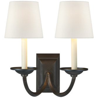 Flemish Two Light Wall Sconce in Aged Iron (268|CHD 1496AI-L)