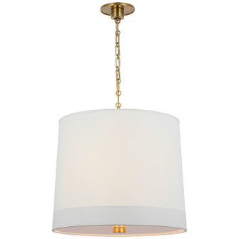 Simple Banded Two Light Hanging Lantern in Soft Brass (268|BBL 5110SB-L)