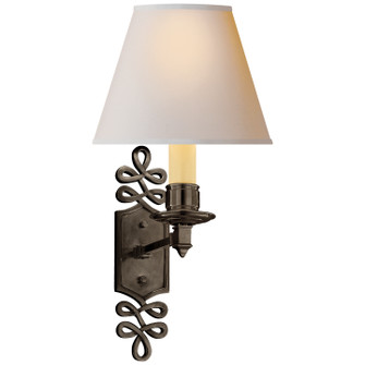 Ginger One Light Wall Sconce in Gun Metal (268|AH 2010GM-L)