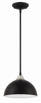 Kahn One Light Outdoor Pendant in Midnight/Satin Aluminum (46|ZA4911-MNSA)