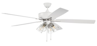 Super Pro 104 60'' Ceiling Fan in White/Polished Nickel (46|S104WPLN5-60WWOK)