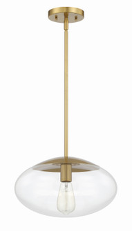 Gaze One Light Pendant in Satin Brass (46|56894-SB)