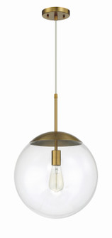 Gaze One Light Pendant in Satin Brass (46|56893-SB)