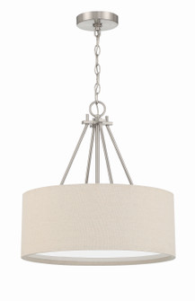 Duke Three Light Pendant in Brushed Polished Nickel (46|56593-BNK)