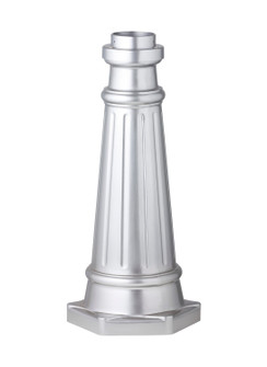 Outdoor Post Base Post Mount Base in Painted Brushed Steel (1|POSTBASE-PBS)