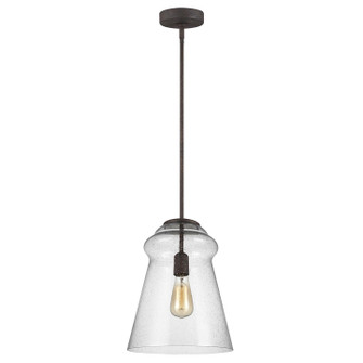 Loras One Light Pendant in Dark Weathered Iron (1|P1459DWI)