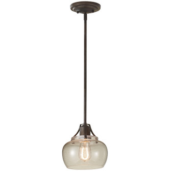 Urban Renewal One Light Pendant in Rustic Iron (1|P1234RI)