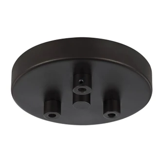 Multi-Port Canopies Three Light Multi-Port Canopy with Swag Hooks in Oil Rubbed Bronze (1|MPC03ORB)