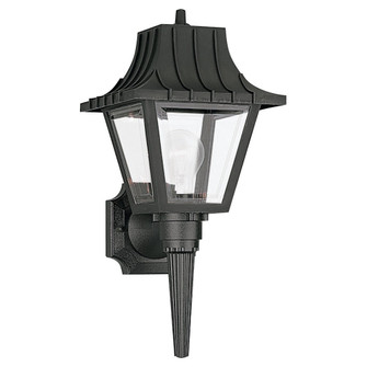 Polycarbonate Outdoor One Light Outdoor Wall Lantern in Black (1|8720-32)
