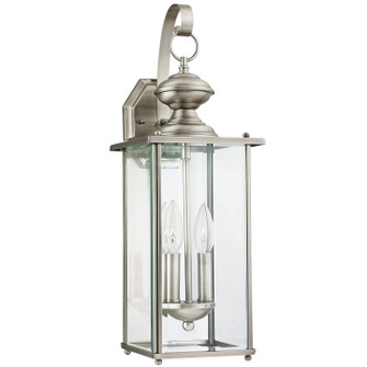 Jamestowne Two Light Outdoor Wall Lantern in Antique Brushed Nickel (1|8468-965)