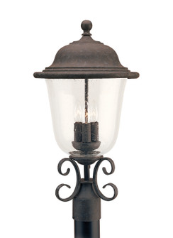 Trafalgar Three Light Outdoor Post Lantern in Oxidized Bronze (1|8259EN-46)