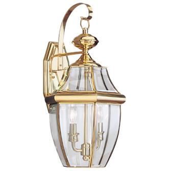 Lancaster Two Light Outdoor Wall Lantern in Polished Brass (1|8039EN-02)