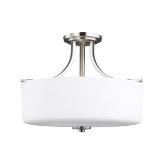Canfield Three Light Semi-Flush Mount in Brushed Nickel (1|7728803EN3-962)
