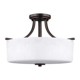Canfield Three Light Semi-Flush Mount in Bronze (1|7728803-710)