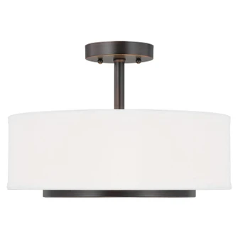 Nance Two Light Semi-Flush Convertible Pendant in Bronze (1|7728002EN3-710)