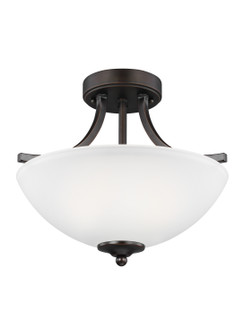 Geary Two Light Semi-Flush Convertible Pendant in Bronze (1|7716502EN3-710)