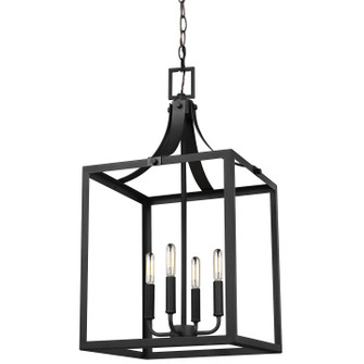 Labette Four Light Hall / Foyer Pendant in Black (1|5340604-12)