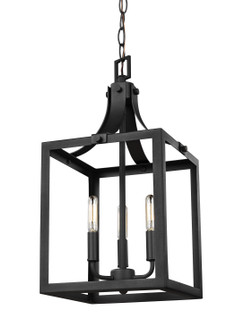 Labette Three Light Hall / Foyer Pendant in Black (1|5140603-12)