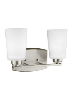 Franport Two Light Wall / Bath in Brushed Nickel (1|4428902EN3-962)