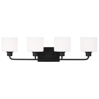 Canfield Four Light Wall / Bath in Midnight Black (1|4428804-112)